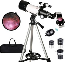 Telescope for Adults Beginners,70mm Aperture 400mm Focal Length Telescopio fo...