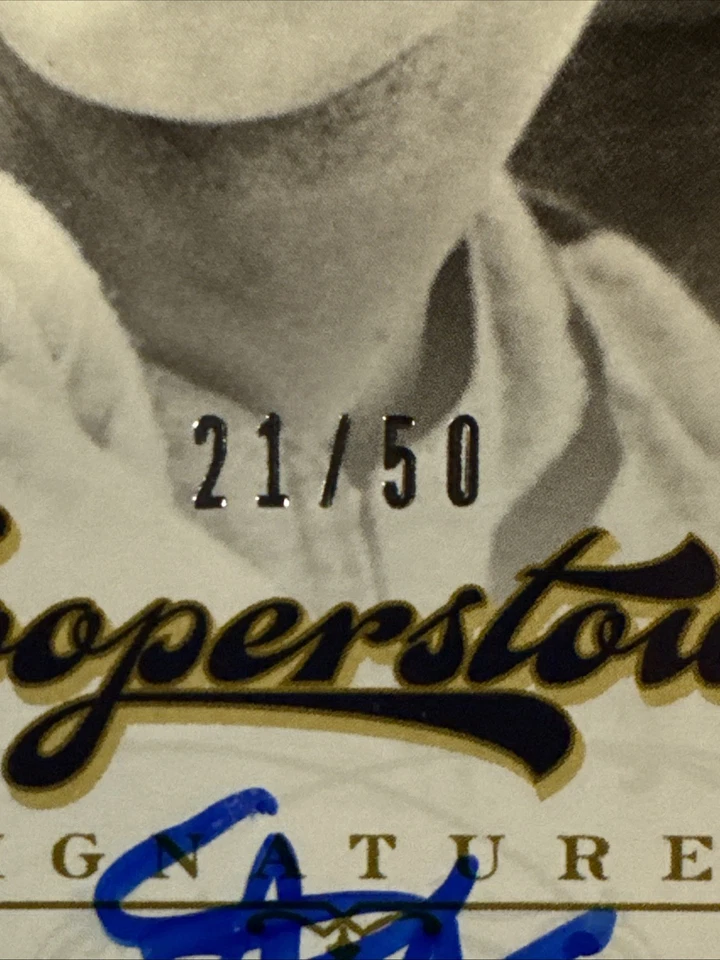 2012 PANINI 21/50 STAN MUSIAL AUTOGRAPED BASEBALL CARD COOPERSTOWN SIGNATURES - Image 3 of 4