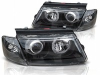 Angel Eyes Scheinwerfer Set In Schwarz FüR VW Passat B5 3B 11.1996-08.2000