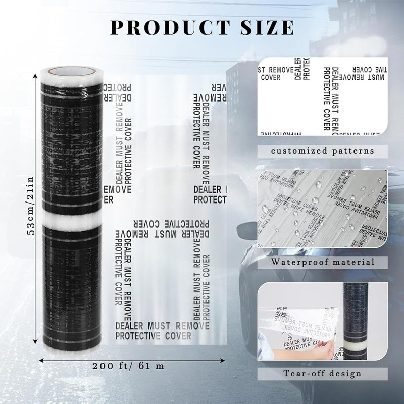 Adhesive Plastic Floor Mat Cars 4mil Thickness Auto P…