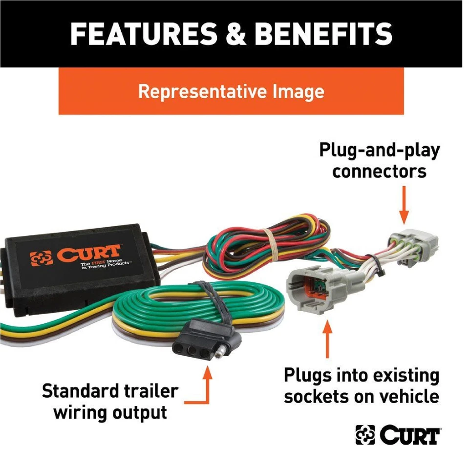 Curt Trailer Hitch Wiring Connector 56099 For 10-11 Lexus Hs 250H Ct200H - Image 2 of 4