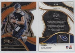 2023 Panini Select Club Level Orange Prizm Die-Cut /399 Will Levis Rookie RC