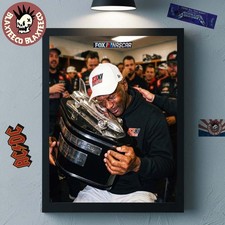 Michael Jordan Nascar Daytona 500 Winner Holding Trophy Photo Poster Unf...