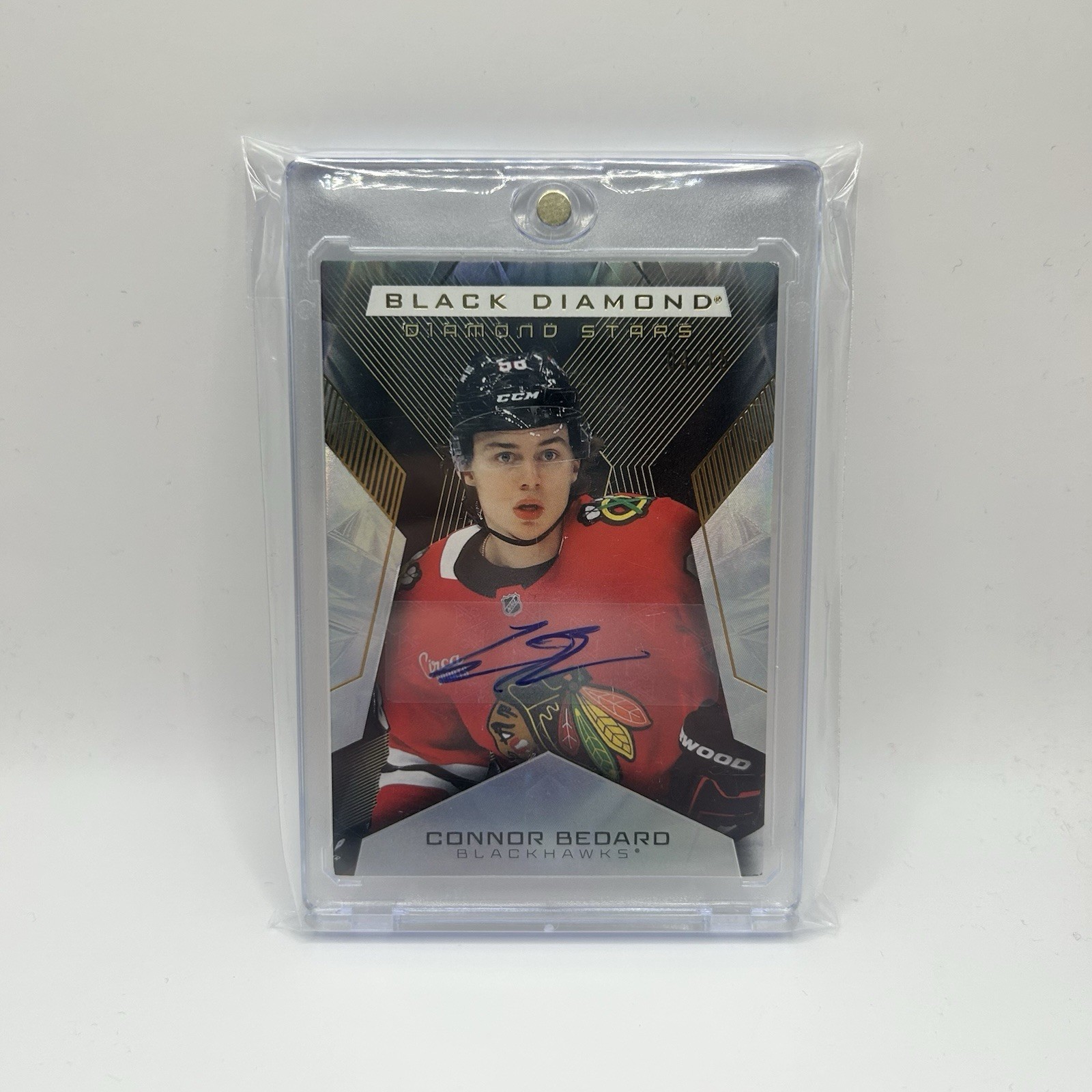 Connor Bedard Chicago Blackhawks 2025-26 Black Diamond Hockey - Auto /15 