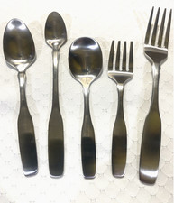 Community Stainless Steel Toddler Flatware Set 5-Piece Silver Spoons Forks