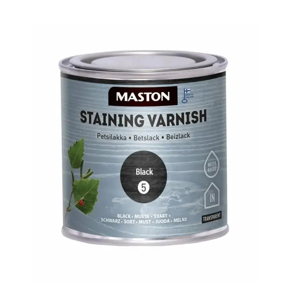 Maston Staining Varnish 250ml 5 Black