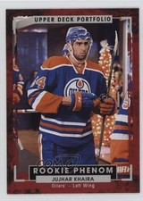 2015-16 Upper Deck Portfolio Rookie Color Photos Jujhar Khaira #204 4ic