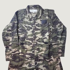 Military Flight Suit Mens XL Intermediate Green Camo Multi-Pocket Coverall Zip