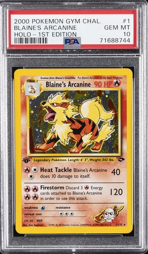 Blaine's Arcanine 1/132 Gym Challenge Holo