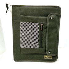 Rare Mead PRO Platinum Heavy-Duty Zipper Binder School Army Green 1.5 Inch