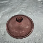 Vintage Corning Ware Visions Cranberry Pyrex Glass Lid Only V1C Replacement 6.5"