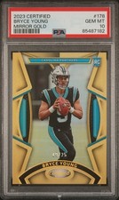 2023 Panini Certified - Bryce Young #178 Mirror Gold /25 (RC) PSA 10 GEM MT
