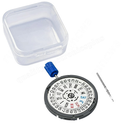 New Original For SEIKO SII NH36 NH36A Movement Automatic Day Date 3 White Date