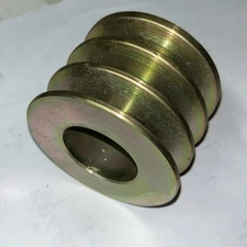 Steel 3-Groove Industrial Pulley Sheave 2.85” OD x 7/8" Bore, 2.19” Wide NOS