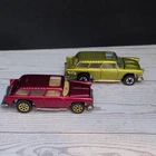 LOT Hot Wheels Redline Nomad Chevrolet Diecast Car 1:64 Red & Gold Vintage 1969