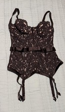 Victoria secret 36C Black Lace Semi-Sheer corset