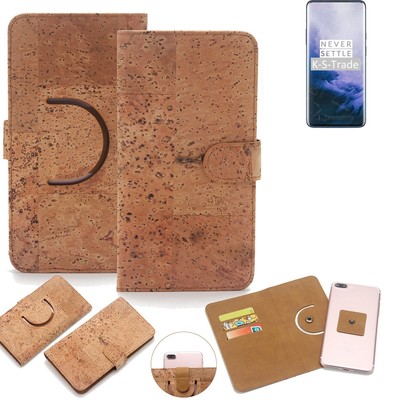 Wallet case für OnePlus 7 Pro 5G Kork Schutz Hülle Walletcase Cover Tasche