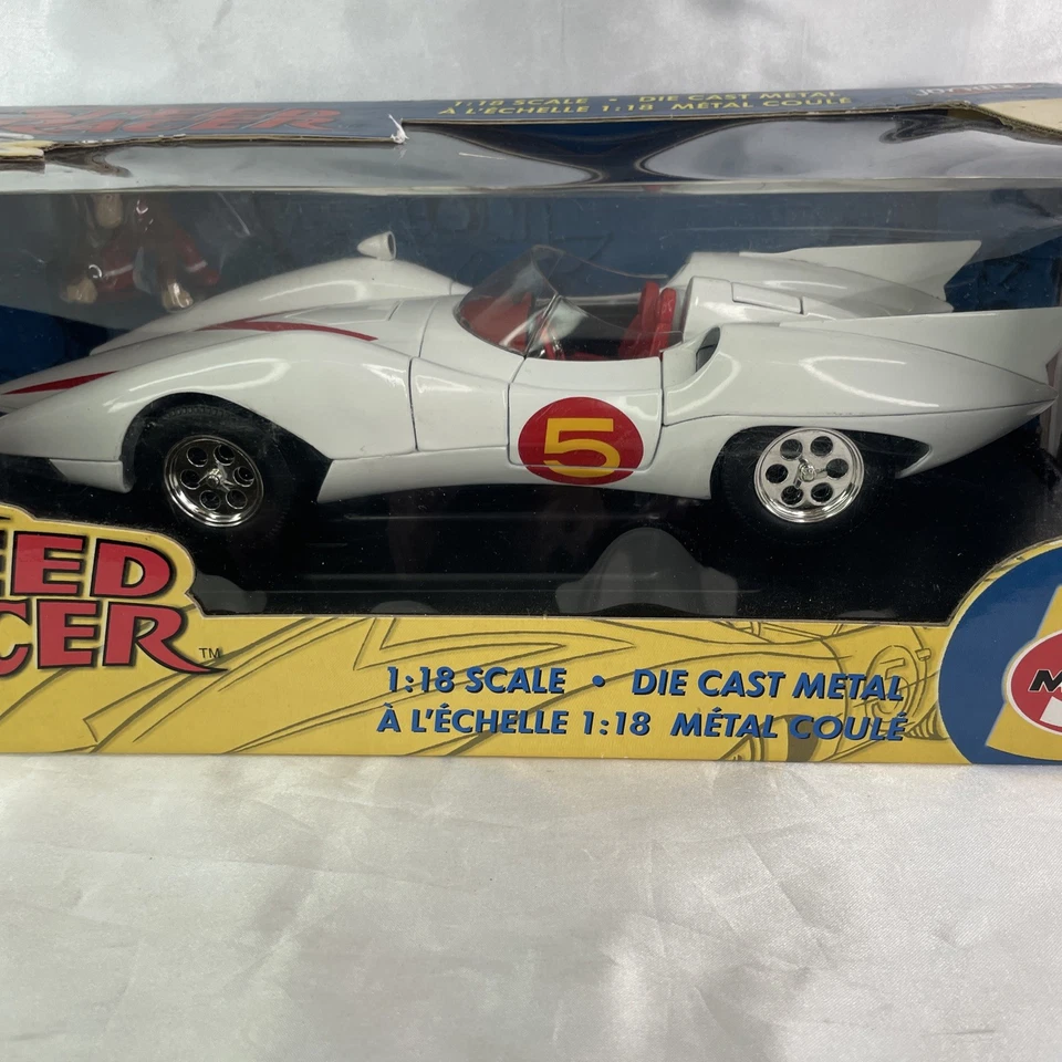 1:18 Speed Racer Mach 5 Scale Joyride Original TV Series With Chim Figure - Image 2 of 4