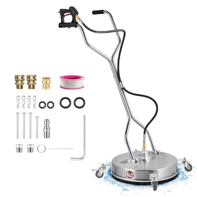 #ad #ad New 24quot; Pressure Washer Surface Cleaner 4 Wheels Dual Handle 4500 Max PSI $118.17