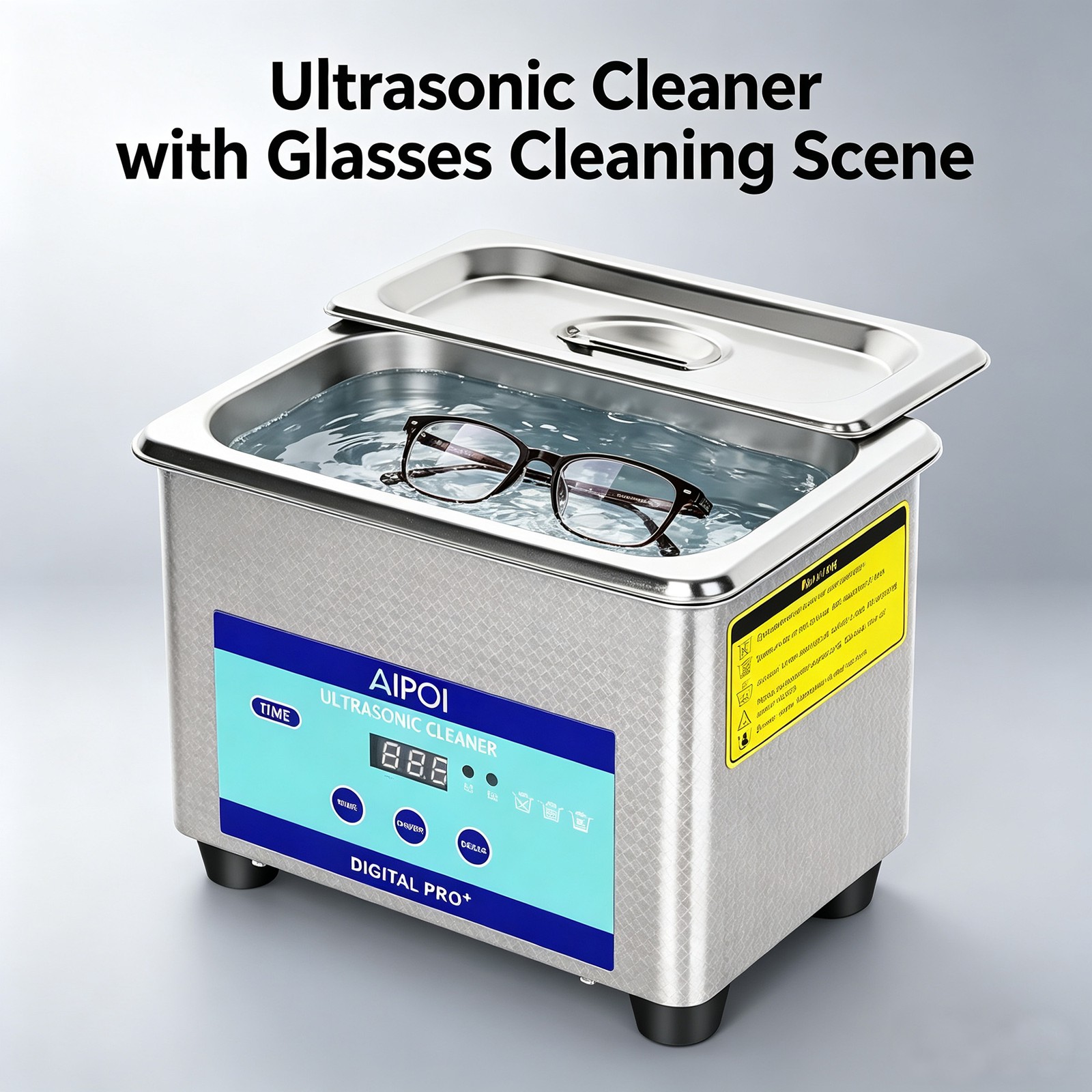 800ml Digital Ultrasonic Cleaner Multi Purpose Jewellery Industrial +Tank Timer — image 8