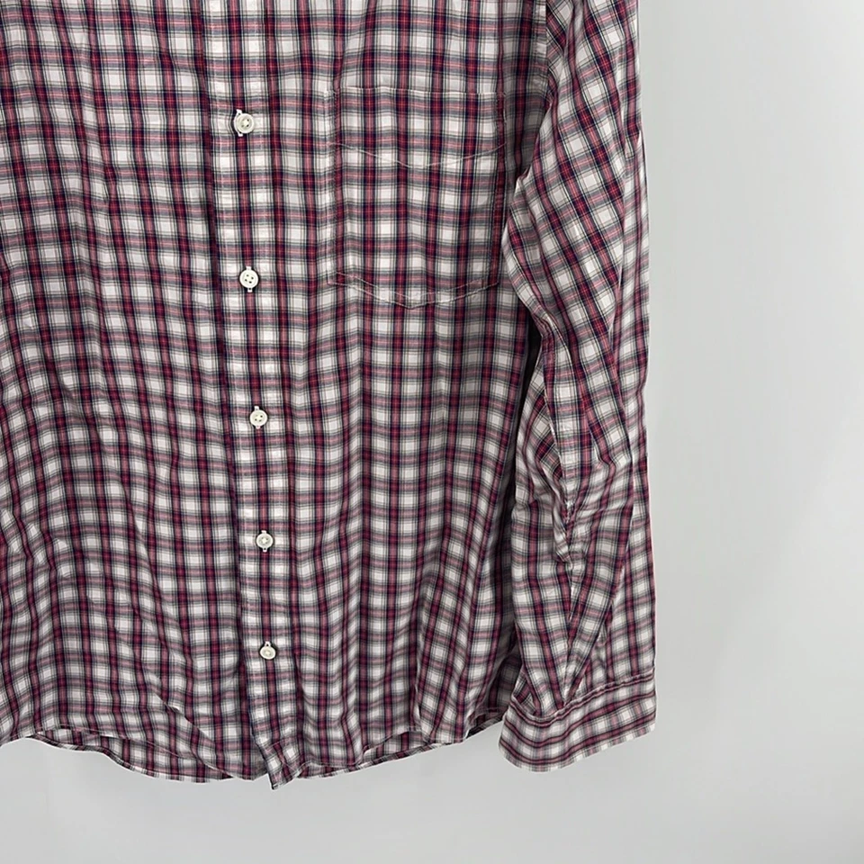 Camisa de vestir Jack Spade Bleeker Street a cuadros larga para dormir con botones talla M Foto 4 de 4