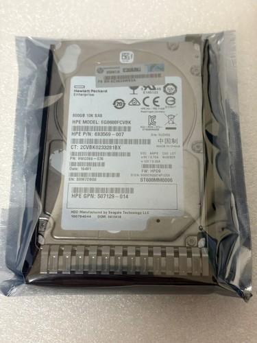 HP 652583-B21 653957-001 600GB 10K 2.5" SAS 6Gb/s SC ENT HDD Hard Drive - Picture 5 of 5
