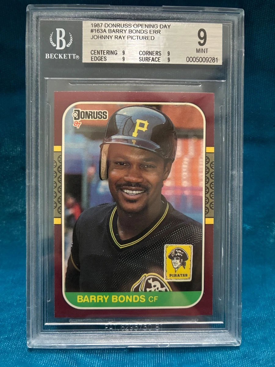 1987 Donruss Opening Day - Barry Bonds Johnny Ray #163 for sale | eBay