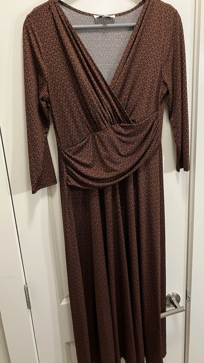 chaus faux wrap midi dress Women's Chaus Midi Dresses