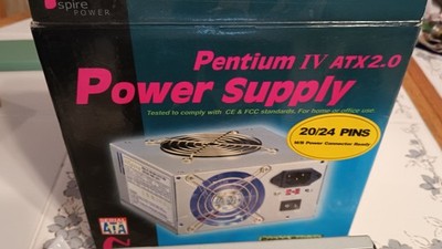 N Spire NSP-350DLA2 350 Watt ATX P4 20/24 Pin Power Supply, Brand New In Box!