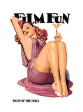 Vintage Film Fun Magazine Cover Pin Up Counted Cross-Stitch Needlepoint Pattern