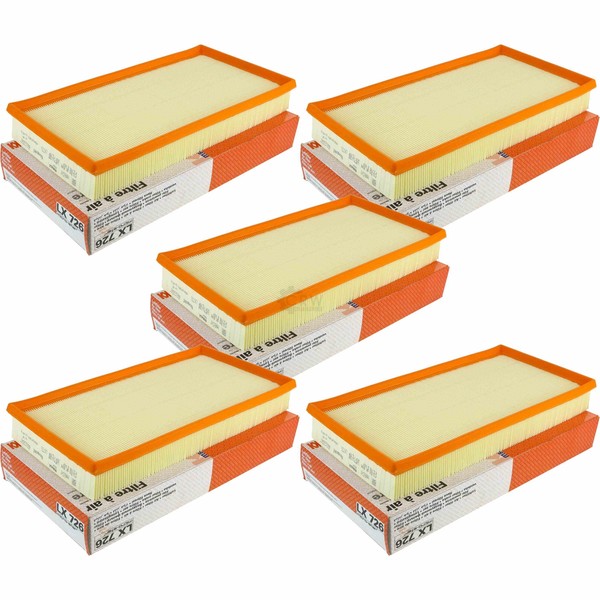 5X Mahle / Knecht LX 726 Luftfilter Air Filter FüR Volvo V70 I P80_-image