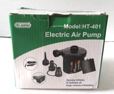 Dr.Meter Electric Air Pump, HT- 401 Air Mattress Pump Quickly Inflates