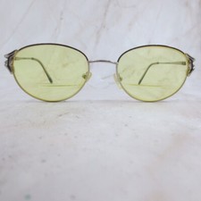 Gallery Della Sunglasses Frame Women's Polished Silver Half Rim Oval 52-18-135