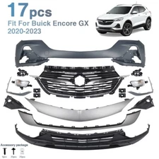 Front Bumper Cover Assembly Grill Kit For 2020-2023 Buick Encore GX w/ Fog Light