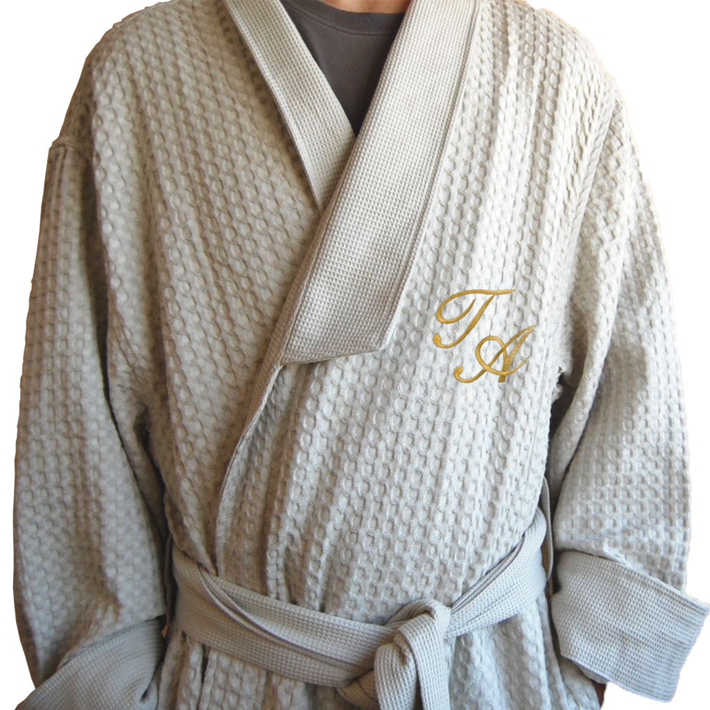 mens personalised towelling robe