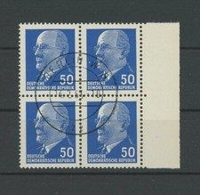 DDR ULBRICHT 937 a X x I RAND-4er-BLOCK gest. m2801