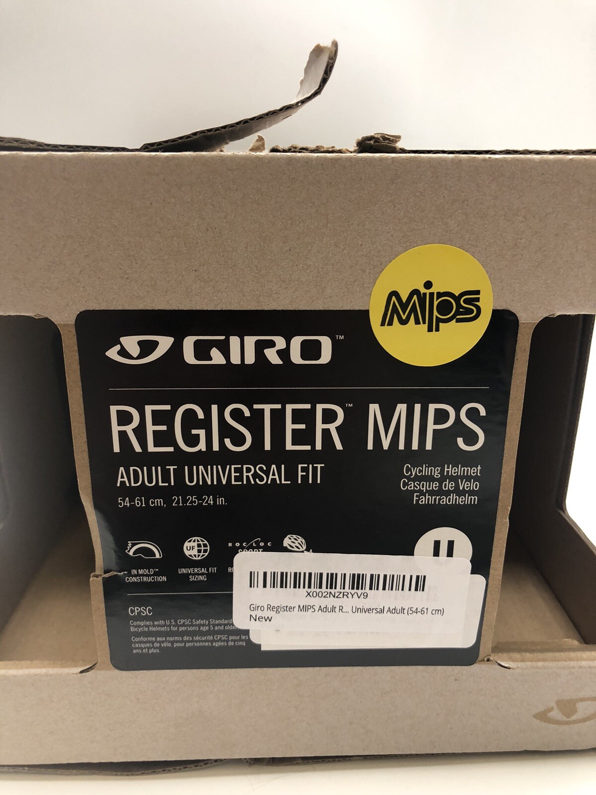 GIRO REGISTER MIPS Matte Black Red  Helmet 54-61cm Universal Adult Fit