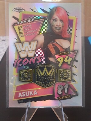 2021 Topps Chrome WWE Slam Attax  Silver  Refractor #175 ASUKA