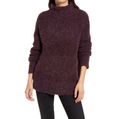 Treasure & Bond Boucle Funnel Neck Pullover Size XS