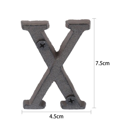 1pc Gate Door Mailbox Alphabet Letters Numbers Sign Address Name Plaque Iron - Picture 102 of 160