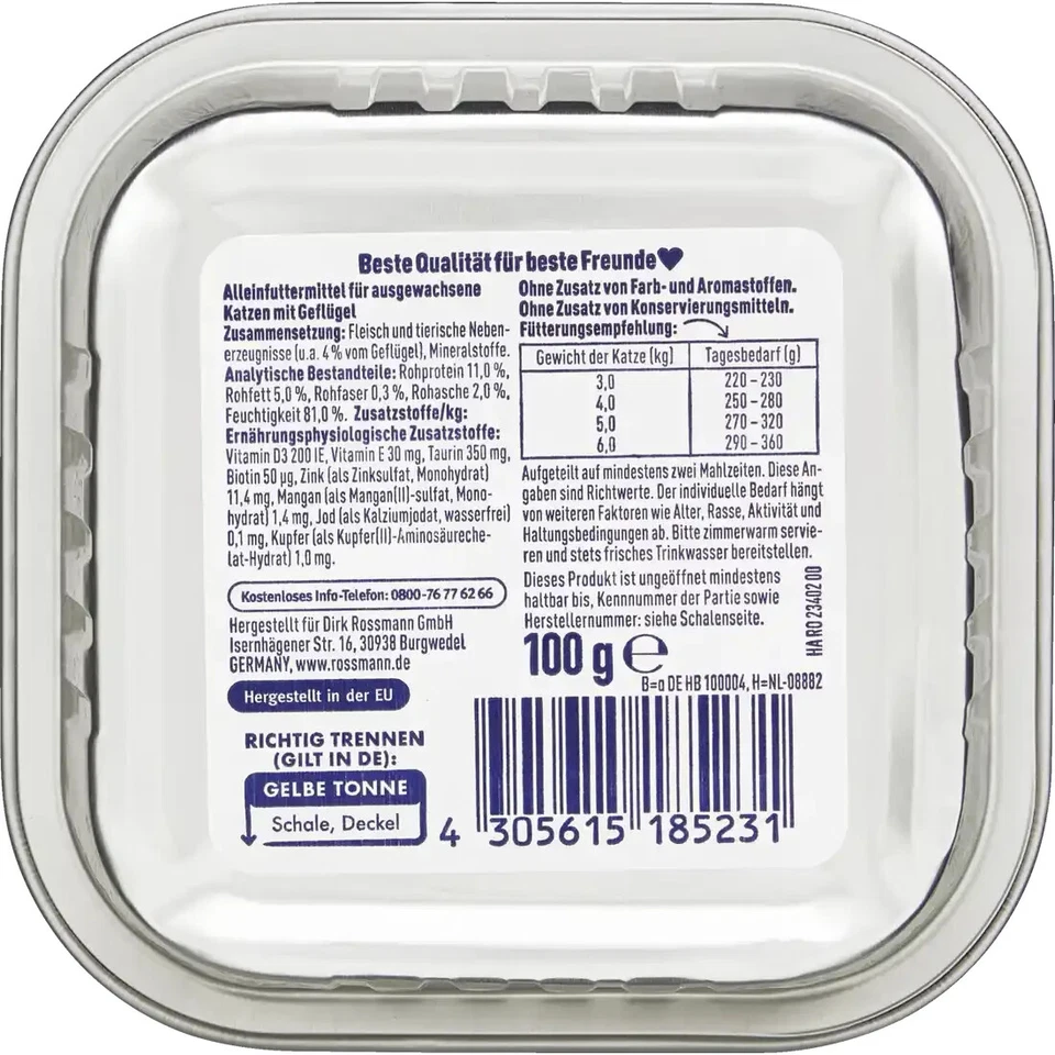 32 x 100 g | Winston Schlemmer-Menü mit Geflügel ohne Getreidezusatz & Farbstoff - Bild 3 von 3