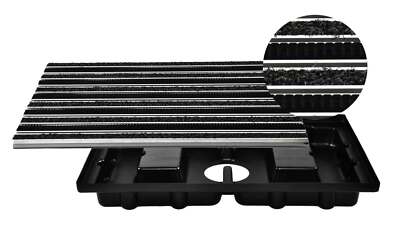 picobello 60x40cm entrance mat outdoor special + rubber + floor tray floor mat