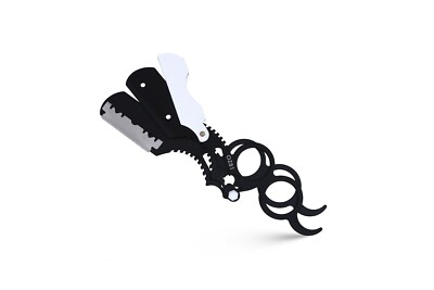 Professional Barber salon Double Ring  Stainless Steel Cut Throat Shave Razor