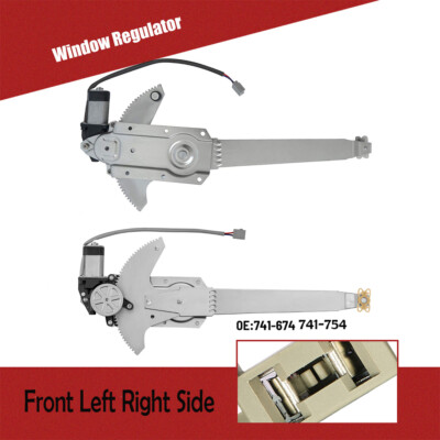 Front LH RH For Ford Bronco F100 F150 F250 F350 Power Window Regulator