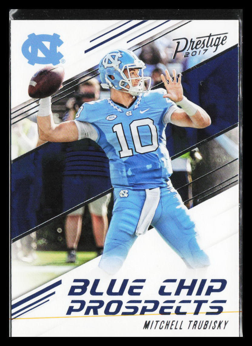 2017 Panini Prestige Mitchell Trubisky #1 Blue Chip Prospects