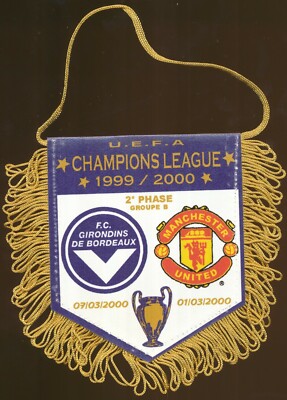 Fanion Girondins De Bordeaux Vs FC Metz – Coupe De France 2000 – 1/8 Finale – 10x9 Cm
