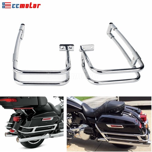Saddlebags Rails Guard For Harley Touring CVO Ultra Classic Street Electra Glide - Picture 2 of 12