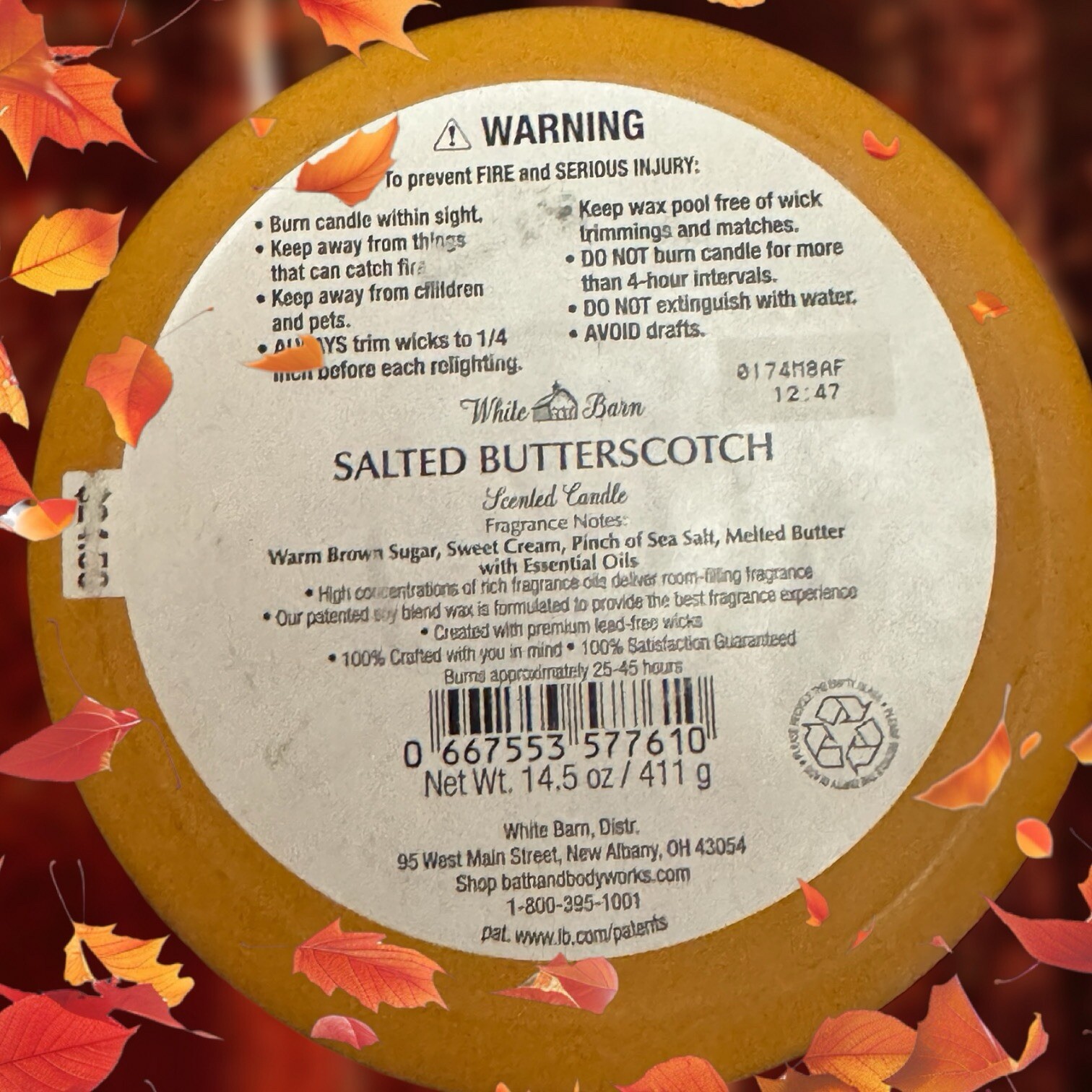 Bath And Body Works / Candle / Salted butterscotch Falak Tayyeb