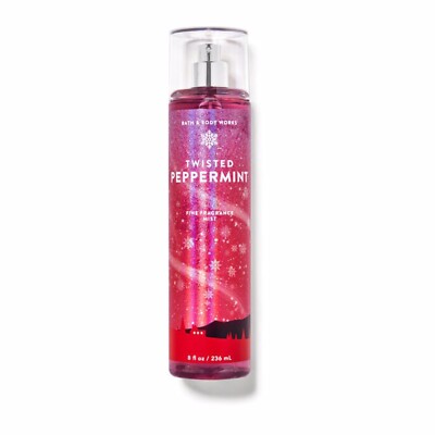 Bath and Body Works TWISTED PEPPERMINT FINE FRAGRANCE MIST SPRAY 8 OZ