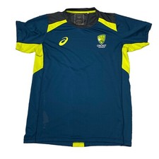 Australia Cricket Training Tee Shirt Asics Womens Ladies Size 16
